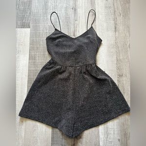 Divided by H&M Silver Sparkly Romper Size 0